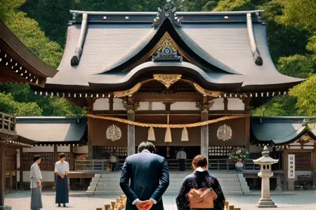 神社でのお辞儀の角度